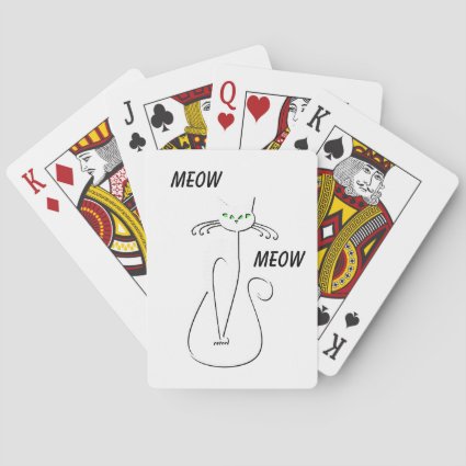 Slinky Black Cat Meow Meow Custom Text Green Eyes