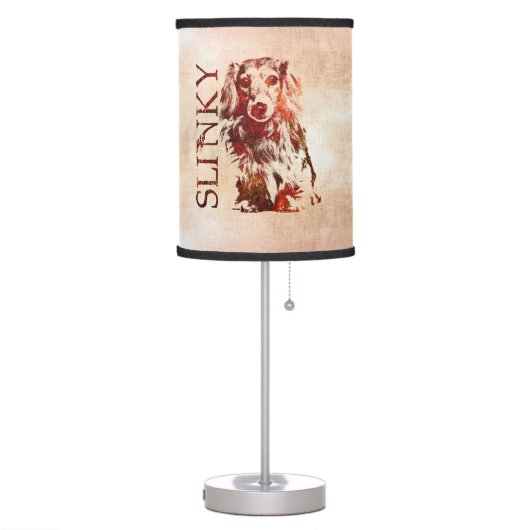 Slinky - Dachshund dog  - Doxie Table Lamp