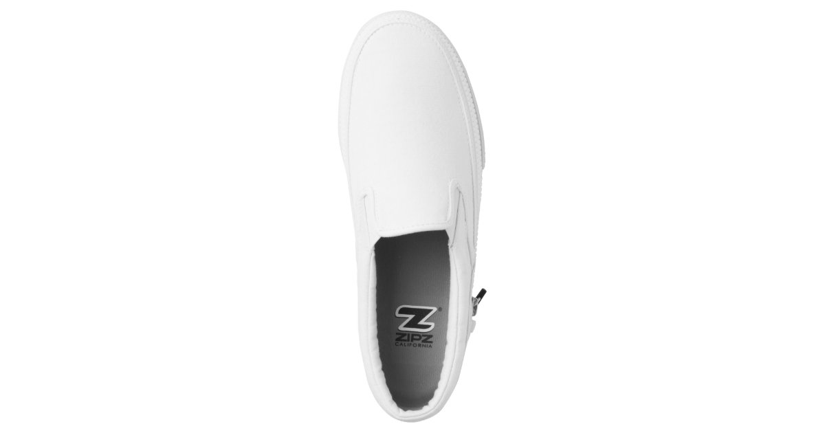 Custom Zipz Slip On Shoes, US Men 4 / US Women 6 | Zazzle