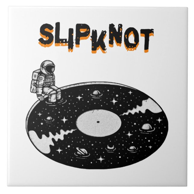 slipknot visual art ceramic tile (Front)