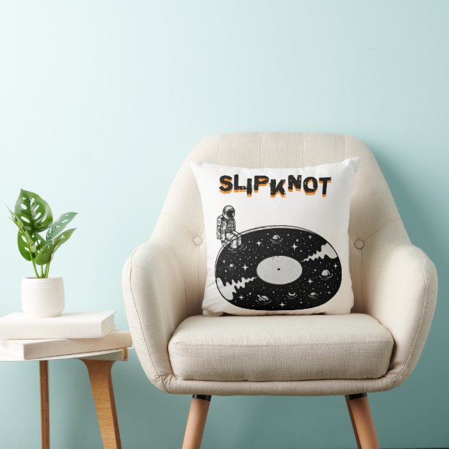 slipknot visual art throw pillow (Chair)