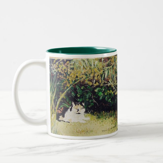 Slippers Painting Two-Tone Coffee Mug (Left)