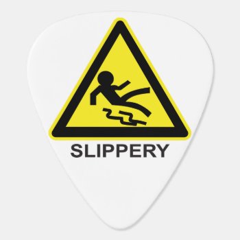 Slippery Hazard Guitar Pick by The_Pick_Place at Zazzle