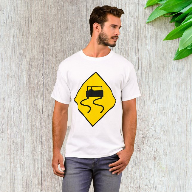 Slippery Road Sign T-Shirt (Creator Uploaded)