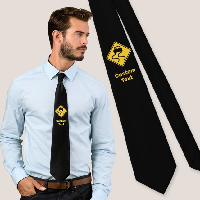 Slippery Road when Wet Neck Tie (Creator Uploaded)