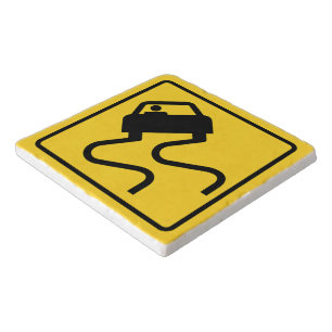 Slippery Road when Wet Trivet