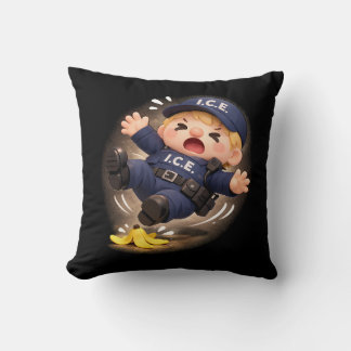 Slippery When Wet Throw Pillow