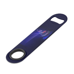 SlipperyJoe Christmas tree digital translucent red Bar Key
