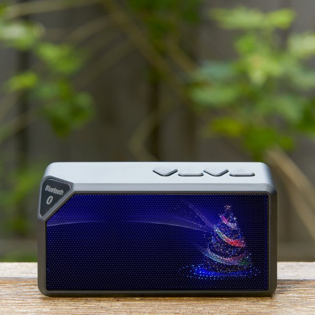 SlipperyJoe Christmas tree digital translucent red Bluetooth Speaker (Insitu(Outdoor))