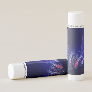 SlipperyJoe Christmas tree digital translucent red Lip Balm