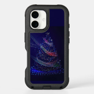 SlipperyJoe Christmas tree digital translucent red iPhone 16 Case