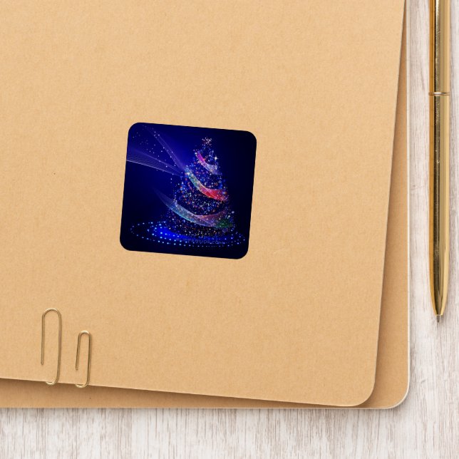 SlipperyJoe Christmas tree digital translucent red Patch (On Folder)