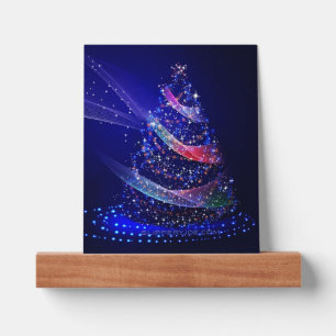 SlipperyJoe Christmas tree digital translucent red Picture Ledge