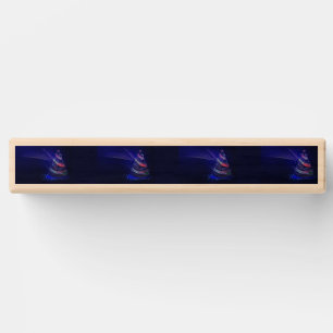 SlipperyJoe Christmas tree digital translucent red Topple Tower