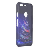 SlipperyJoe Christmas tree digital translucent red Uncommon Google Pixel Case (Back/Right)