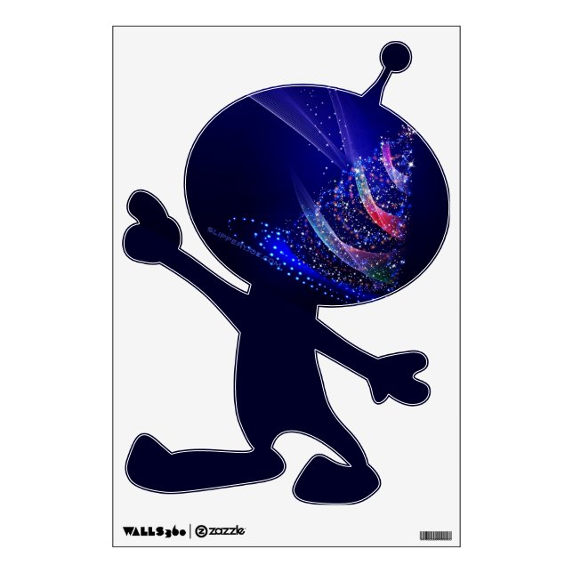 SlipperyJoe Christmas tree digital translucent red Wall Decal (Front)