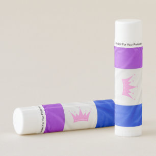 SlipperyJoe drag pride flag purple white blue Sequ Lip Balm