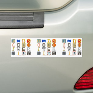 SlipperyJoe embrace diversity metaphor LGBTQIA glo Bumper Sticker