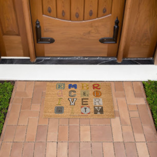 SlipperyJoe embrace diversity metaphor LGBTQIA glo Fiber Doormat