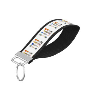 SlipperyJoe embrace diversity metaphor LGBTQIA glo Wrist Keychain