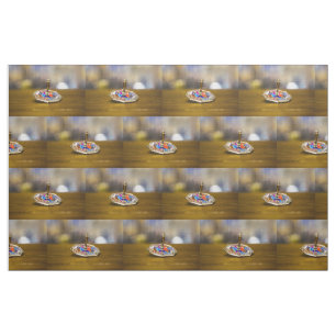 SlipperyJoe Hanukkah dreidel gift octagonal base b Fabric