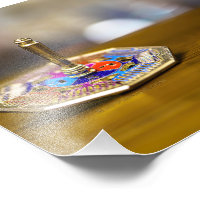 SlipperyJoe Hanukkah dreidel gift octagonal base b