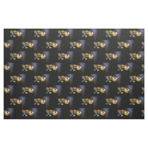 SlipperyJoe Hanukkah symbolic still life holiday e Fabric