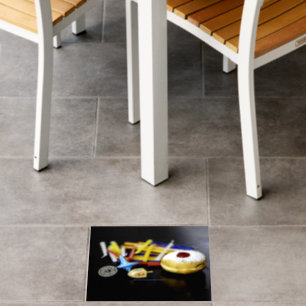 SlipperyJoe Hanukkah symbolic still life holiday e Floor Decals