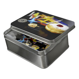 SlipperyJoe Hanukkah symbolic still life holiday e Jigsaw Puzzle