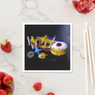SlipperyJoe Hanukkah symbolic still life holiday e Napkins