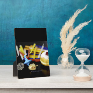 SlipperyJoe Hanukkah symbolic still life holiday e Plaque