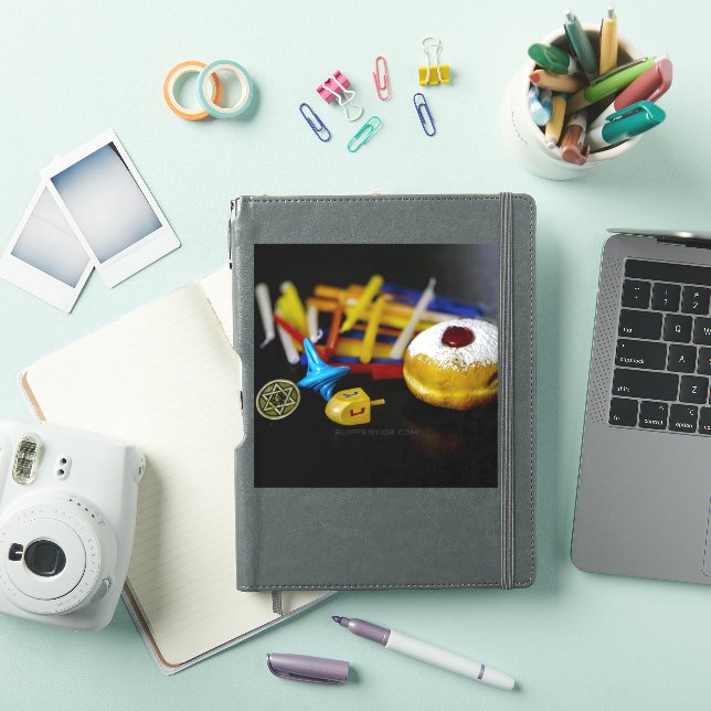 SlipperyJoe Hanukkah symbolic still life holiday e Sticker (iPad Cover)