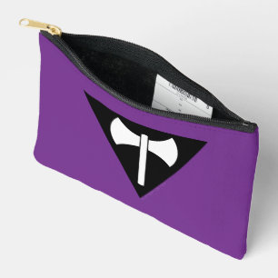 SlipperyJoe lesbian pride flag powerful gay femini Accessory Pouch