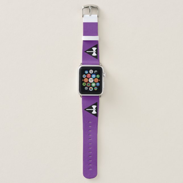 SlipperyJoe lesbian pride flag powerful gay femini Apple Watch Band (Front)