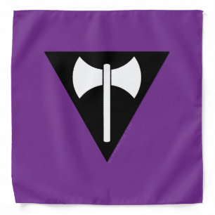 SlipperyJoe lesbian pride flag powerful gay femini Bandana