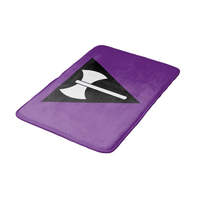 SlipperyJoe lesbian pride flag powerful gay femini Bath Mat
