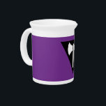 SlipperyJoe lesbian pride flag powerful gay femini Beverage Pitcher<br><div class="desc">SlipperyJoe lesbian pride flag powerful gay feminist symbol white labrys double-headed axe purple unity dignity resistance inverted black triangle pride defiance resonant women activist circles gay pride gifts LGBTQIA artistic strength resilience empowerment blends historical and cultural layers ancient Minoan civilization female power</div>