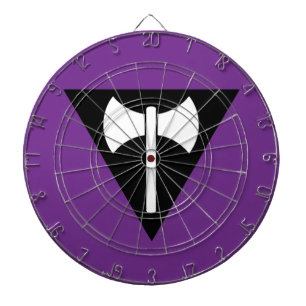 SlipperyJoe lesbian pride flag powerful gay femini Dart Board
