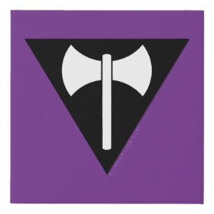 SlipperyJoe lesbian pride flag powerful gay femini Faux Canvas Print