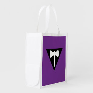 SlipperyJoe lesbian pride flag powerful gay femini Grocery Bag
