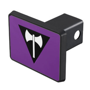SlipperyJoe lesbian pride flag powerful gay femini Hitch Cover