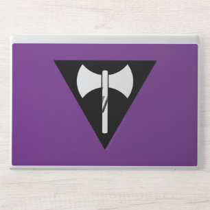 SlipperyJoe lesbian pride flag powerful gay femini HP Laptop Skin