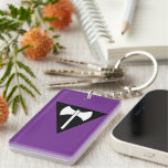 SlipperyJoe lesbian pride flag powerful gay femini Keychain