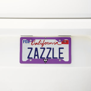 SlipperyJoe lesbian pride flag powerful gay femini License Plate Frame