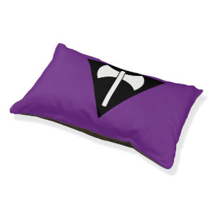 SlipperyJoe lesbian pride flag powerful gay femini Pet Bed