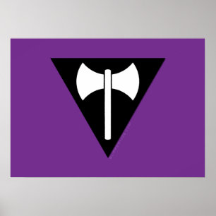 SlipperyJoe lesbian pride flag powerful gay femini Poster