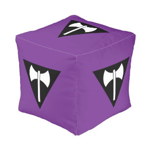 SlipperyJoe lesbian pride flag powerful gay femini Pouf