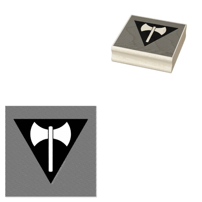 SlipperyJoe lesbian pride flag powerful gay femini Rubber Stamp (Stamped)