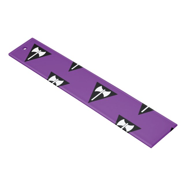 SlipperyJoe lesbian pride flag powerful gay femini Ruler (Angled)