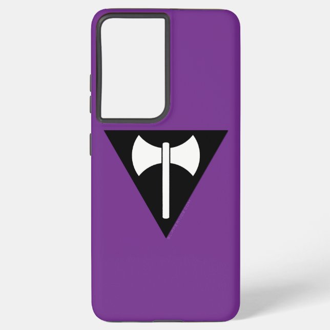 SlipperyJoe lesbian pride flag powerful gay femini Samsung Galaxy Case (Back)